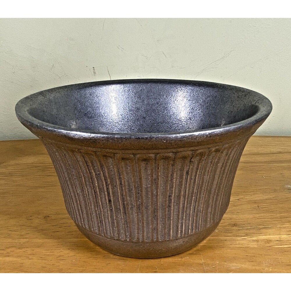 Wilton Pewter Bowl/ Flower Pot 3" Tall x 5" Top Diameter Metal Kitchenware